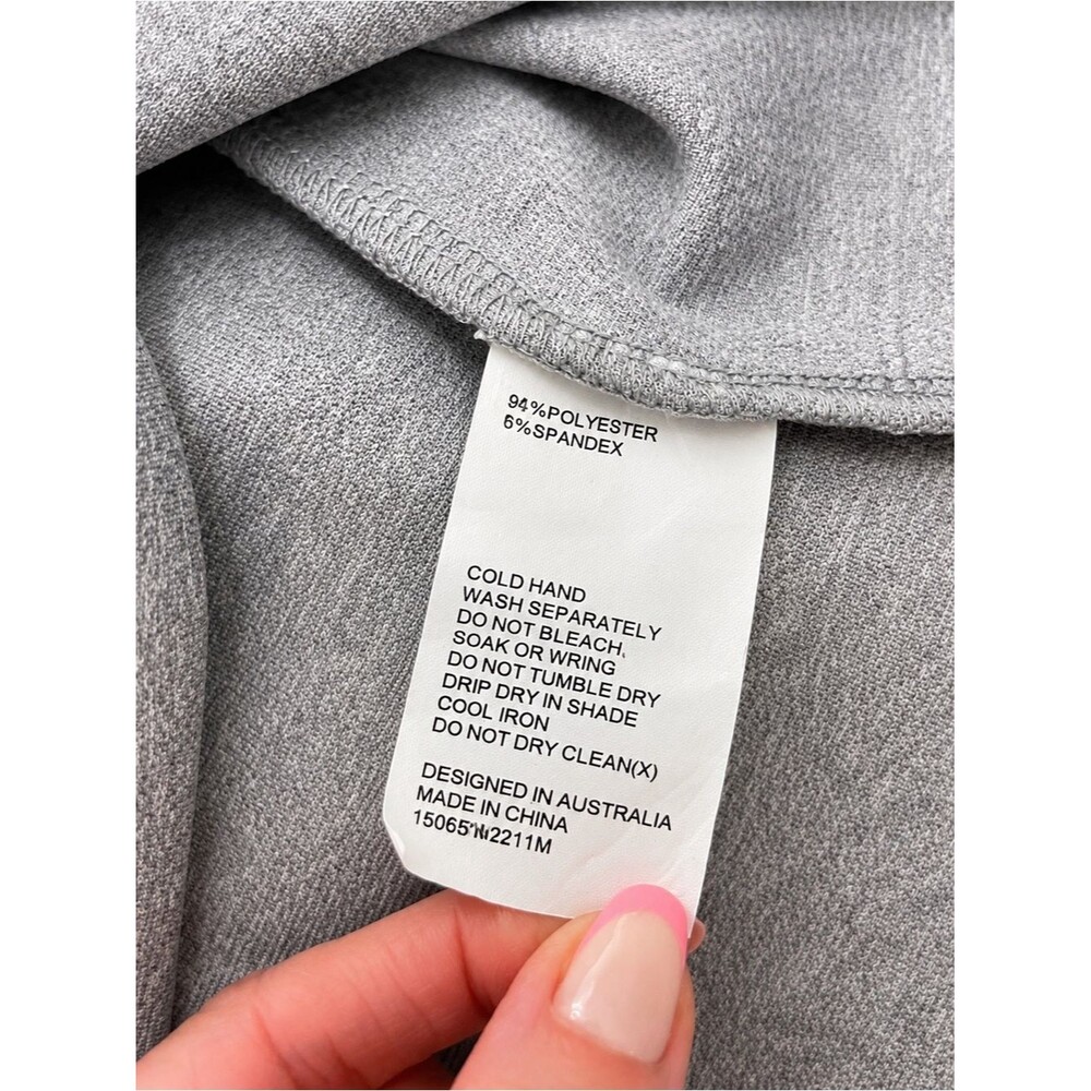 Blue Juice Gray Sleeveless Mock Neck Crop Top – Size 10 Australia - Picture 6 of 9